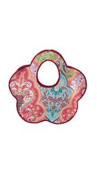 Borsa a tracolla a fiori in tessuto riciclato