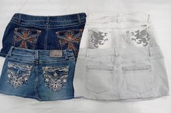 IQ0562 Y2K Embellished Mini Skirts