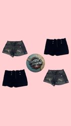Y2K Chrome Pocket Power Shorts