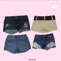 Shorts Mix Y2K authentiques – Styles vintage emblé..