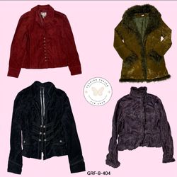 Retro Y2K Sweat Leather Jacket – Iconic 2000s Oute..