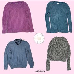 Vintage Y2K Cable Knit Sweater – Rare Aesthetic Fi..