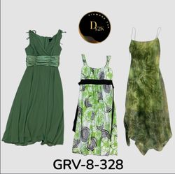 Vestido de poliéster verde Retro Y2K | Look atempo..