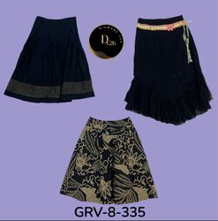 Falda de algodón Vintage Y2K | Estilo retro clásic..