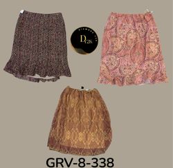 Falda de poliéster retro Y2K | Estética elegante d..