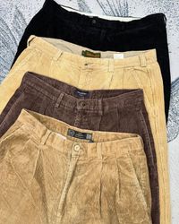 Pantaloni in cotone a coste senza marchio