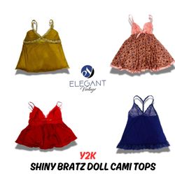 Y2K Shiny Bratz Doll Cami Tops - EV0869