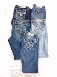CR4985 VINTAGE ROCK REVIVAL FLARE AND STRAIGHT JEA..