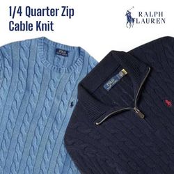 Polo Ralph Lauren 1/4 Zip / Kabelstrick / Pullover..