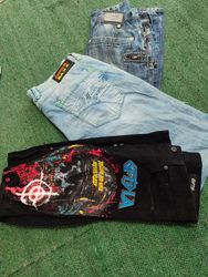 Jeans de diseñador Y2k Hip Hop