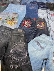 Hip hop baggy jeans