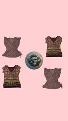 Y2K Grunge Vibe Poly Blouses