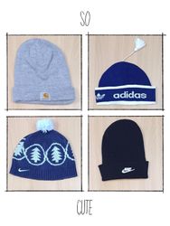 JA 0414 Vintage Mix Branded Beanies