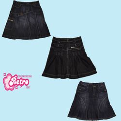 Y2K Einzigartige Denim Midi-Röcke (Sep-05)