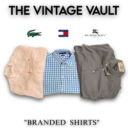 Camicie Tommy Lacoste e Burberry