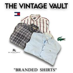 Camicie Tommy Lacoste e Burberry