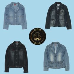 Y2K Baby Blue Denim Jackets