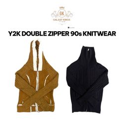 SWEATER ANNI 90 DOPPIO ZIP Y2K