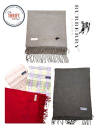 T1363 Burberry gestickte Vintage-Schals