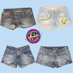 Y2K IT Girl Denim Hot Pants