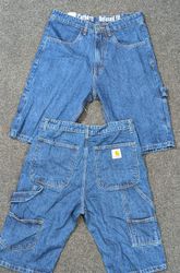 Vintage Carhartt rework style blue jorts