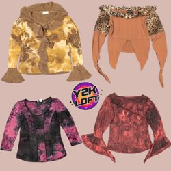 Y2K Fairy Core Grunge Tops