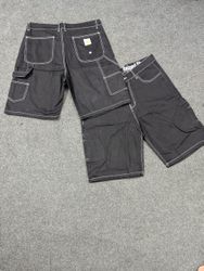 Vintage Carhartt rework style black shorts