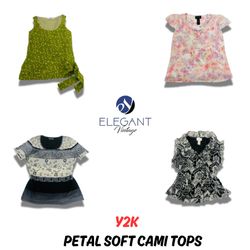 Y2K Petal Soft Cami Tops - EV0895