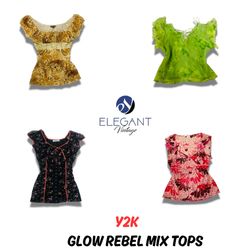 Y2K Glow Rebel Mix Tops - EV0897