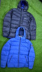 Mix branded puffer vest and jackets
