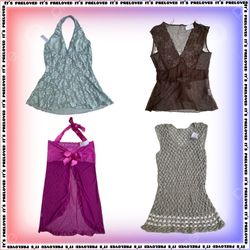 Net, Lace, Crochet, see-through tops (SS-1204)