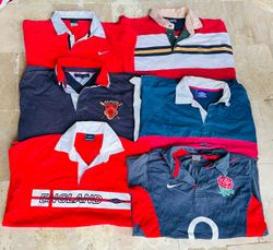 Mixed brand vintage rugby shirts bundle 5