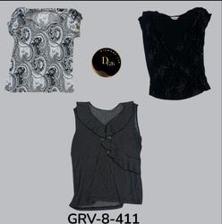 Black & White Short Sleeve Blouse – Timeless Y2K I..