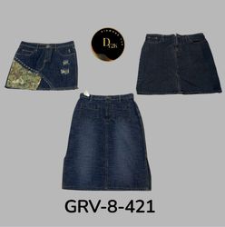 Denim Midi Skirt – Retro Y2K Inspired Style ( GRV-..