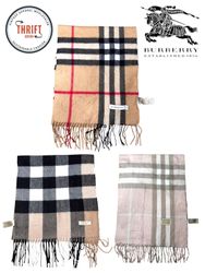 T1385 Burberry Cachecóis Double Tag 100% autêntico..