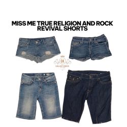 Miss Me True Religion And Rock Revival Shorts