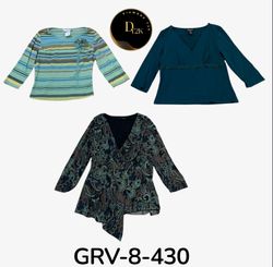 Green Long Sleeve Blouse – Elegant Y2K Inspired St..