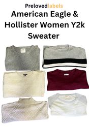 Women’s American Eagle & Hollister Y2K Sweater Bun..