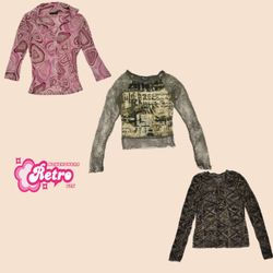 Y2K Grunge FairyCore Langarmshirt