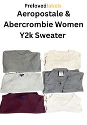 Women’s Aeropostale & Abercrombie Y2K Sweater Bund..