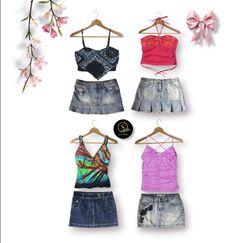 Y2K IT GIRL MIX AND MATCH TOP & SKIRT