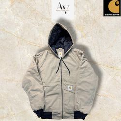 Giubbotti con cappuccio crema stile rework Carhart..