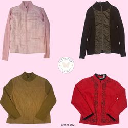 Vintage Y2K Saud Leather Signal Zipper Knit – Styl..