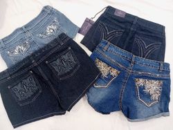 IQ0606 Y2k Upcycled Retro Mini Shorts
