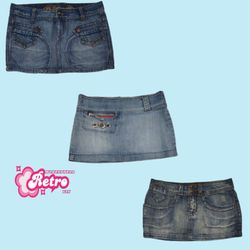 Y2K Club Kid Era Denim Mini Skirts (Sep-20)