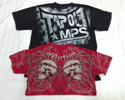 CR5046 T-shirt grafiche con teschio vintage