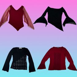 Stylish Black & Maroon Tops Collection (TT 179)