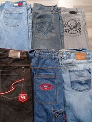 HD1125 Herren Baggy Designer Jeans