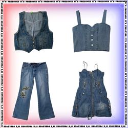 Denim Duty tops, waistcoats, jeans, skirts, dresse..