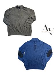 maglioni BARBOUR con mezza zip e mezza bottone